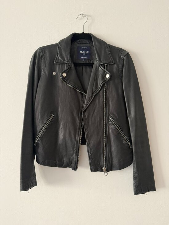 Madewell Jackets & Blazers - Madewell Moto Leather Jacket - Black - Size S